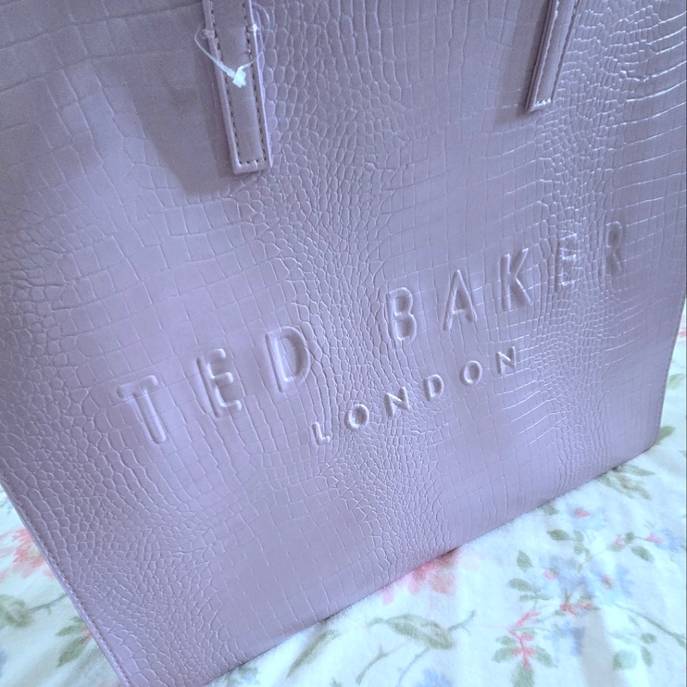 Ted Baker London🏴󠁧󠁢󠁥󠁮󠁧󠁿 "The Icon Tote" In Sukicon (Size Large) - Picture 14 of 15